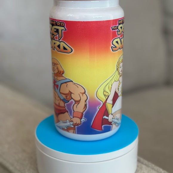 None Other - He-Man & She-ra 16oz Glass Can